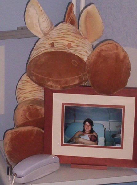 ma 1er grosse peluche. 